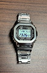 【Excellent】CASIO G-Shock GMW-B5000D-1JF Silver Bluetooth Full Metal Men’s Watch