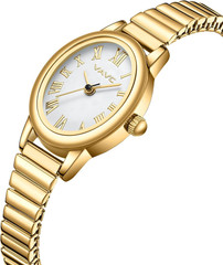 Reloj Analogico de Oro para Mujer de Acero Inoxidable Extensible Ovalado Pz