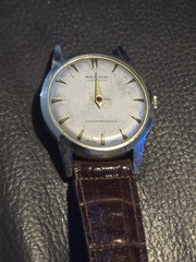 Mayfair Watch Antimagnetic 33mm Case Swiss No glass, runs but needs repair