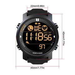 Smart Sports Metal Watch Heart Rate Monitor Waterproof Swimming Bluetooth Watch!