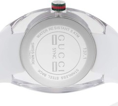 [Gucci] SYNC Sync YA137102AWhite Mens Watch Analog Silver F/S New