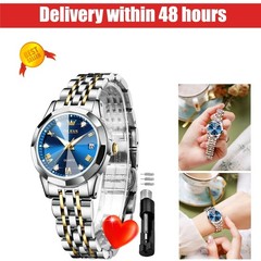 OLEVS Women’s Two Tone Stainless Steel Analog Quartz Watch