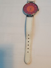 Anne Klein Sherbet Colored Women’s Watch 34mm WR 100 Feet – New Battery Leather