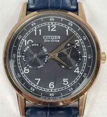 Citizen Eco-Drive Watch Men 42mm Black Dial Gold Tone (8635-S079764)