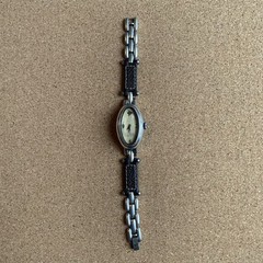 Silpada Designs Watch Women Oval Leather Stainless Steel 7.75 in NEW BATTERY