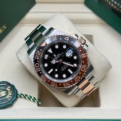 Rolex GMT-Master II NEW 2026 Rootbeer Two Tone Rose Gold Ceramic Bezel Oyster