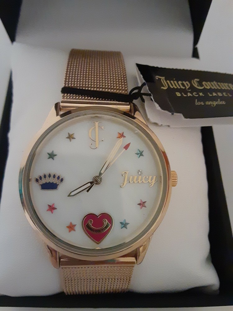 Juicy Couture Womens JC/0020ASST Gold Mesh Watch NWT