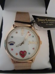 Juicy Couture Womens JC/0020ASST Gold Mesh Watch NWT