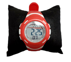 Youth Digital Watch Red, Water Resistant, Alarm, Stopwatch Box Included!