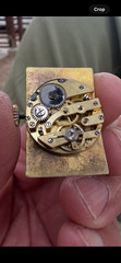 Giant Exploding Arabic Numbers Tank Art Deco Watch From 1920s or 1930s vintage