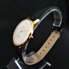 Vintage Watch USSR Poljot De LUXE Ultra SLIM 23 Jewels Soviet Wristwatch 2209