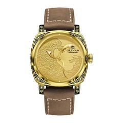 GLENAW Men’s automatic mechanical tourbillon watch texture luminous waterproof