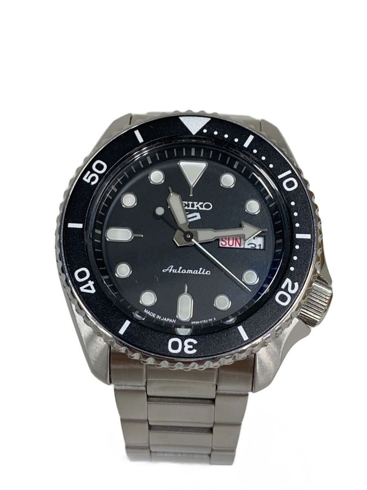 SEIKO SBSA005/SKX/Automatic Watch / Analog / Black / Silver / 4R36-07G0//