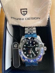 Pagani Design 4Omm, (Batman) Stainless Steel, Jubilee,Sapphire Crystal.