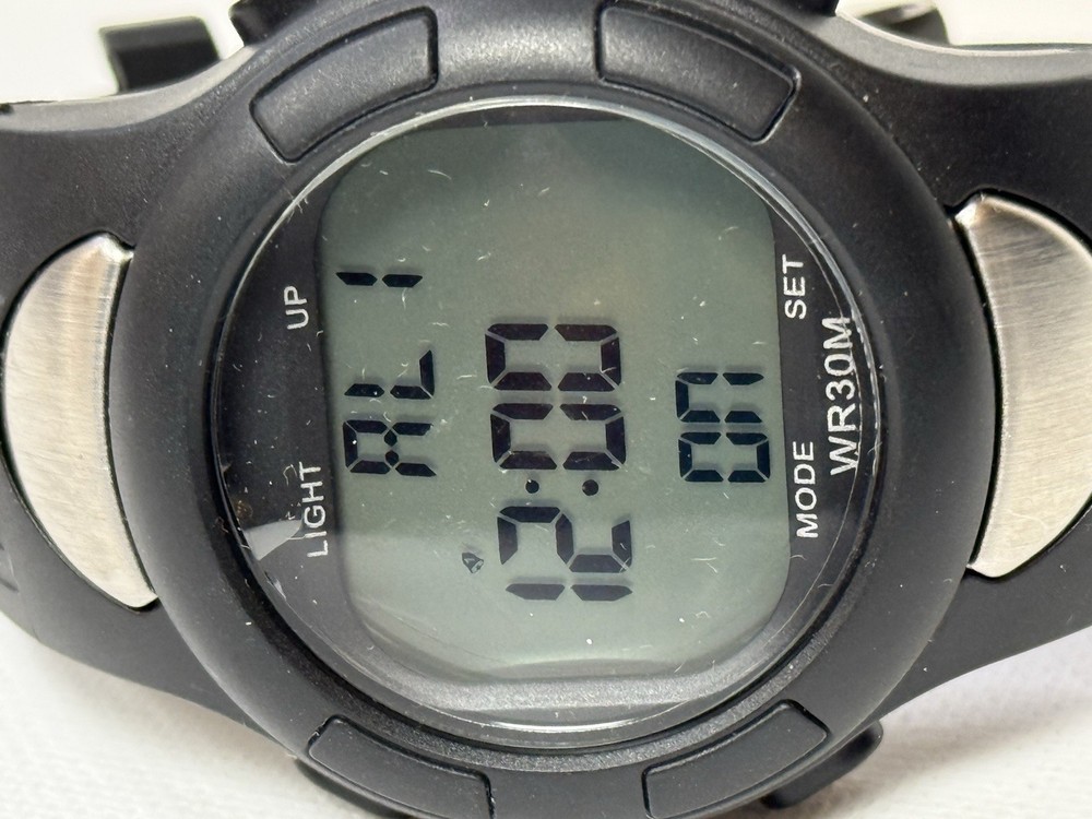 Medline Digital Wristwatch with a Buckle Band and Water Resistance