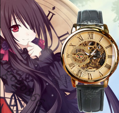 Anime DATE A LIVE Tokisaki Kurumi Fashion Cosplay Cartoon Mechanical Watch