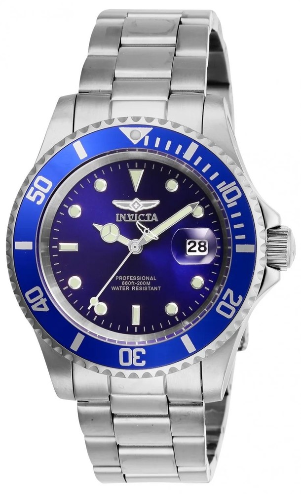 Authentic Invicta 26971 Quartz Watch Blue Dial Stainless Steel 40mm Men