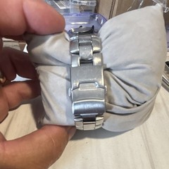 Fossil Blue Men’s Quartz 100m Black Dial SS Silver Bracelet Seconds Hand