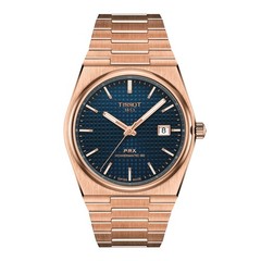 Tissot PRX Rose Gold 40mm Powermatic 80 Blue Dial Men’s Watch T1374073304100