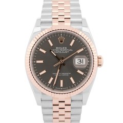 2026 PAPERS Rolex DateJust RHODIUM 18K Rose Gold Steel JUBILEE 36mm 126231 BOX