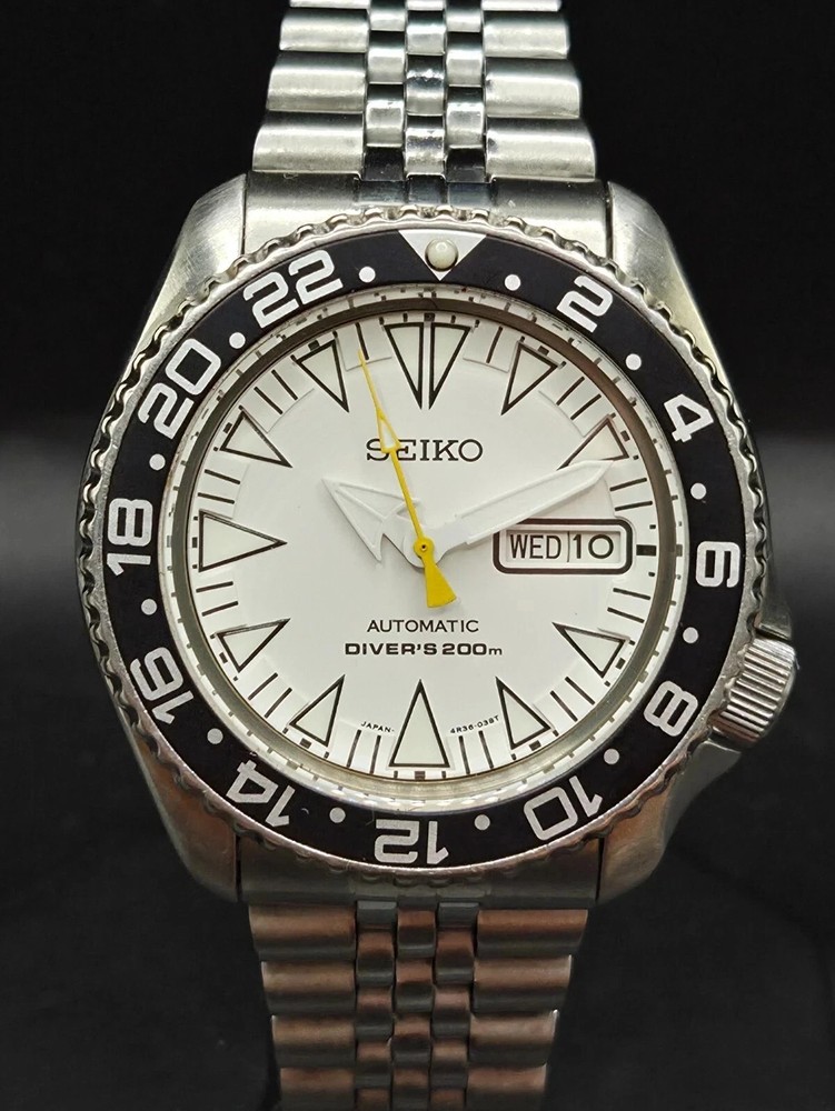 Seiko Mens Automatic Watch 21J Mod.MONSTER Scuba Diver’s 200M July 1998 FREE P&P
