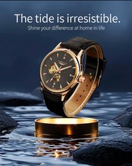 Automatic Mechanical Skeleton Waterproof Rome Elegant Mens Wristwatch Gift