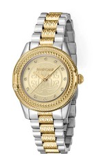 Roberto Cavalli Women’s RC5L063M0085 Swarovski Two Tone Stainless Steel Watch