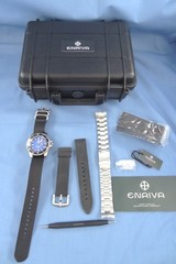 Enriva 1000M/3300 Feet Automatic Divers Watch 3 Bands, Case + More Excellent