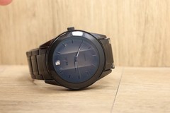 Relic Quartz Watch ZR77271 Men 50m Black Steel Diamond Analog New Batt 7.75″
