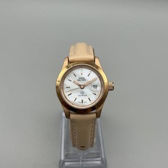 Swiss Military 6-123 Womens Watch 27mm Rose Gold MOP Leather New Battery
