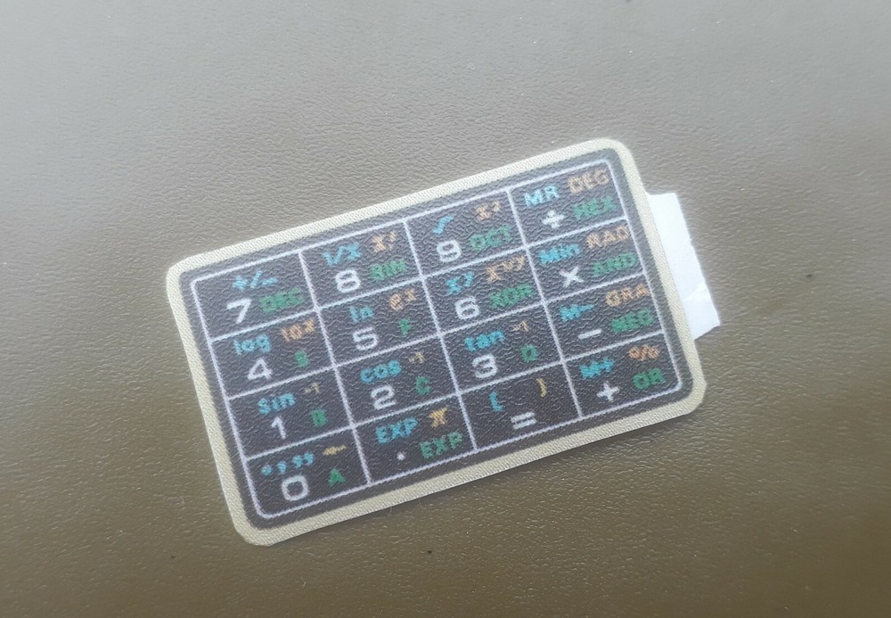 1x PRE-TRIMMED decal for CFX-400 polyester For Casio 463 Scientific calculator  