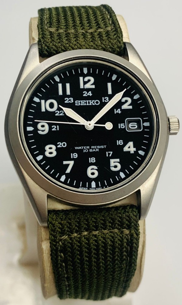 Vintage Seiko Military 7N42-8260 Men’s Quartz Watch