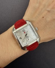 Rare Michele URBAN Mother Of Pearl Womens watch 3 Michele bands MW02H00