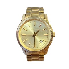 Michael Kors Watch MK5160 Runway Gold Tone Stainless Steel Analog Face Women’s