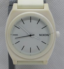 Unisex Nixon All White “The Time Teller P” Quartz Watch – Running
