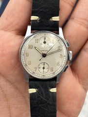Vintage Aristo Manual Wind Chronograph, Chrome-Plated Case