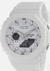 Invicta Activa Sonar ACW423-001 White Sport Watch Dual Time 45.5mm New with Box