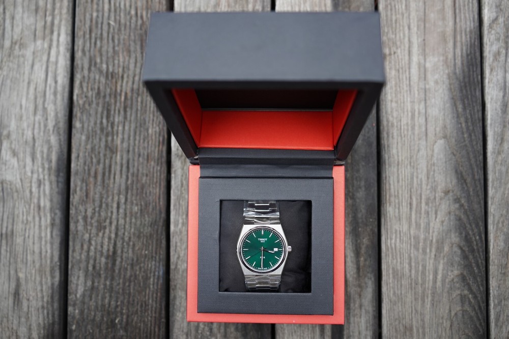 tissot prx green dial