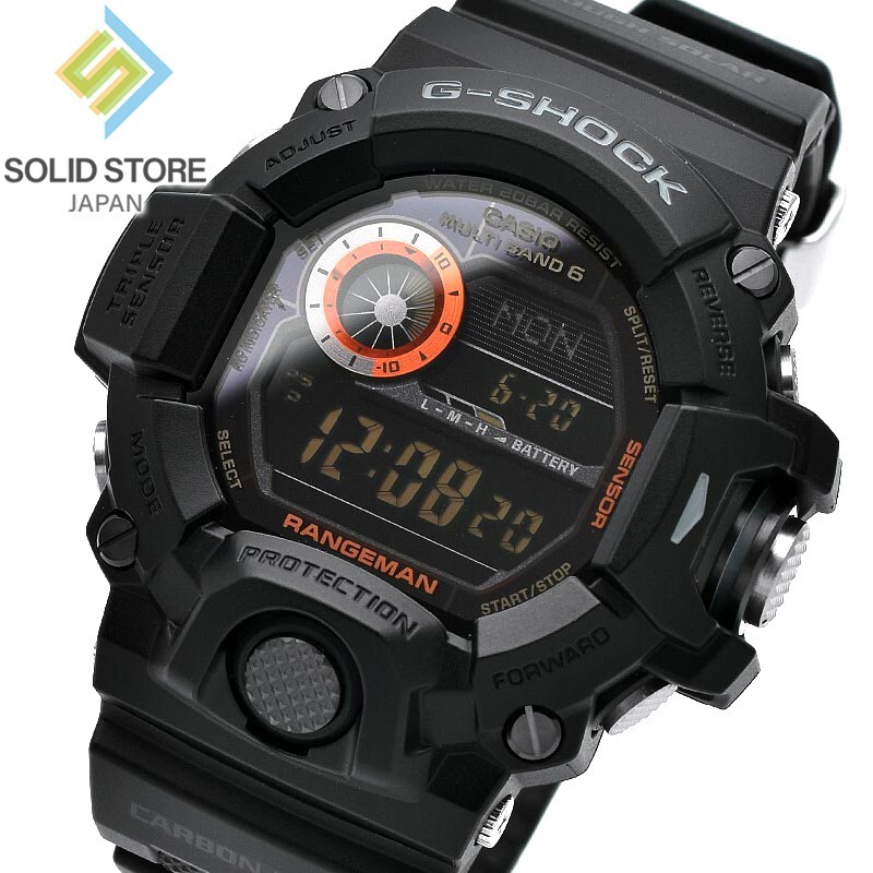 CASIO G-SHOCK RANGEMAN GW-9400BJ-1JF Triple Sensor Radio Solar Watch 53.5mm