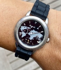 Seiko Agnes B Calendar JDM Quartz Watch 33mm Stainless Steel Made In Japan