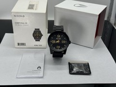 Nixon “The Corporal” Black/Surplus 3Hand Japanese Quartz Movement 16K New W/box