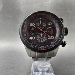 Invicta Aviator Chronograph Watch Men 49mm Black Dial Steel Date 17204 New Batt