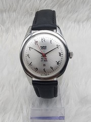 HMT Janata Para Shock Silver Devanagari 17Jewels Mechanical Hand-Winding Watch