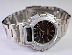 Casio AQ150WD-1EV (2315) Men’s Black Dial Stainless Watch NEW BATTERY!
