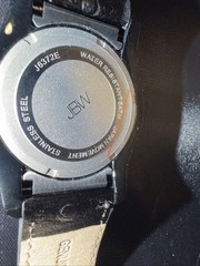 JBW J6372B Men’s Watch Genuine Leather Strap/ Diamonds
