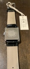 Pablo Raez 40mm Black Leather Men’s Big Square Tank Quartz Watch Ships From USA