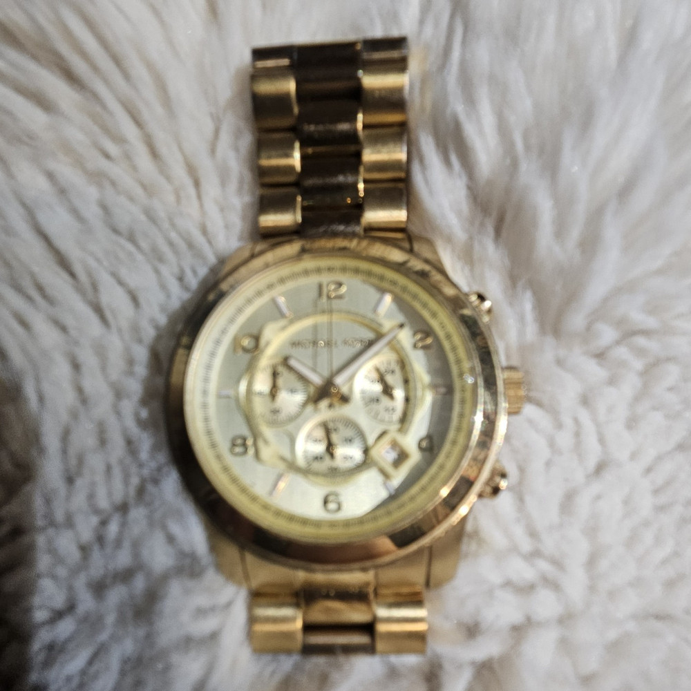 Michael Kors Gold Tone Watch MK8077
