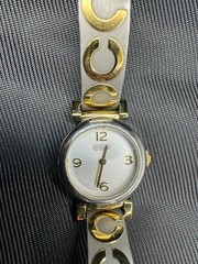 COACH WOMEN’S MADISON FASHION BRACELET WATCH IN SILVER WITH GOLD ACCENTS