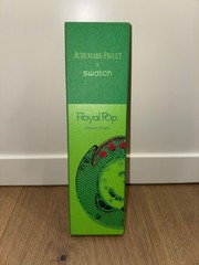 Swatch X “AP” Royal Pop Green Eight Quartz 42mm Green Rubber Strap 30m w/ Box