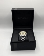 Hamilton Khaki Aviation Beige Men’s Watch, Stainless Steel Band And Leather
